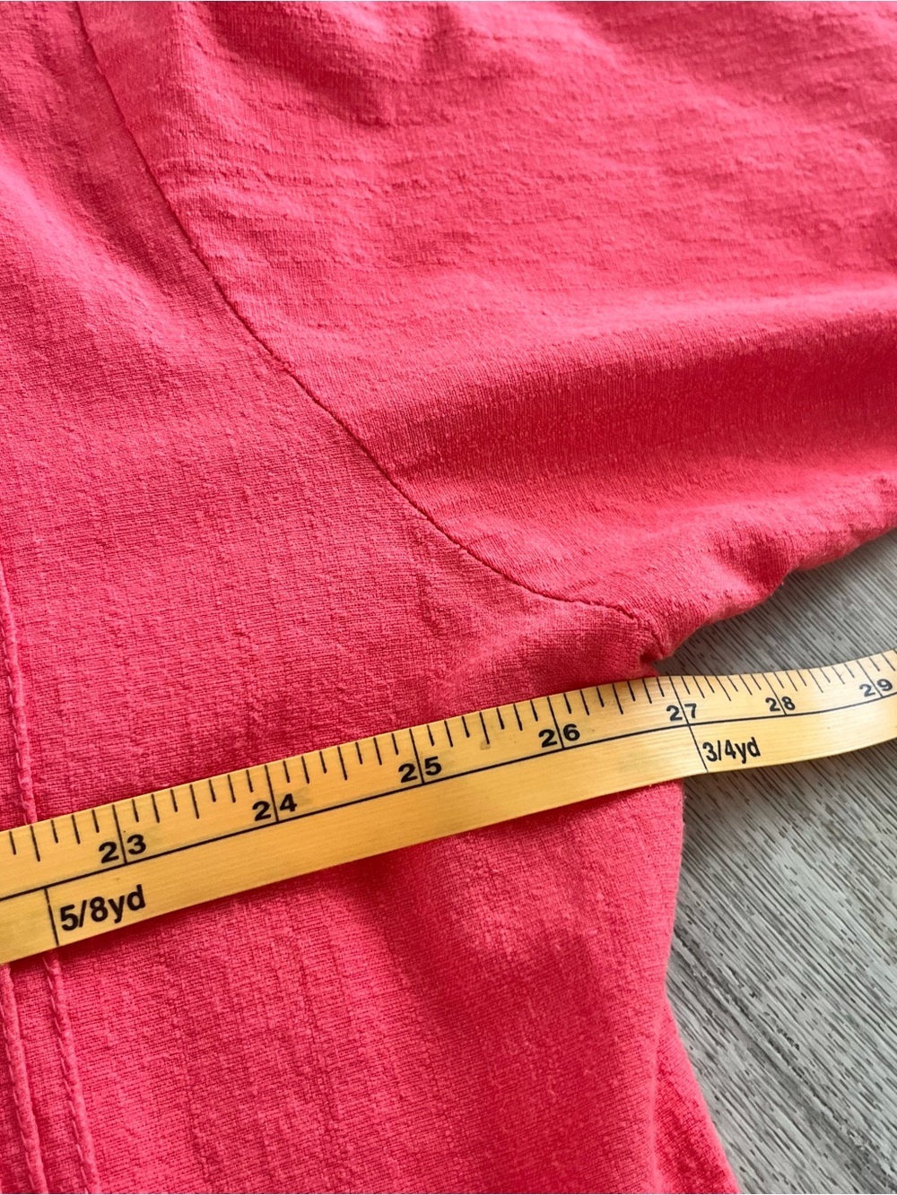 Guayabera Meridia Mexico Coral Cotton Shirt Men’s 46 Mary Brand Vintage - Picture 4 of 7